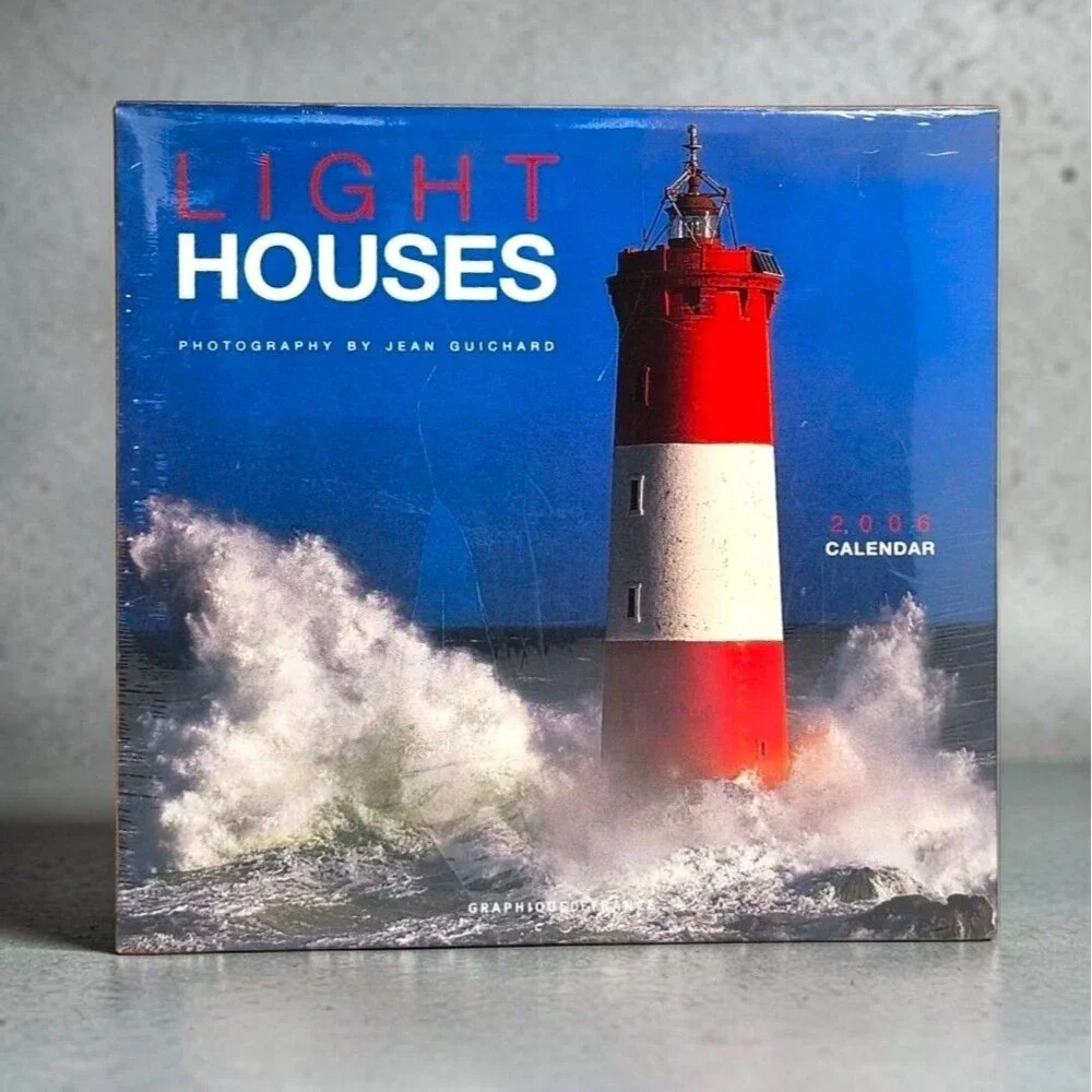 2006 Jean Guichard Lighthouses Sealed Calendar NIP Graphique de France Coastal